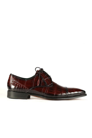 Mezlan 4818-J Alligator Skin Cap-Toe Derby (MZ3368)-AmbrogioShoes