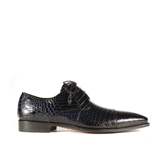 Mezlan 4818-J Men's Shoes Exotic Alligator Skin Cap-Toe Derby (MZ3368)-AmbrogioShoes