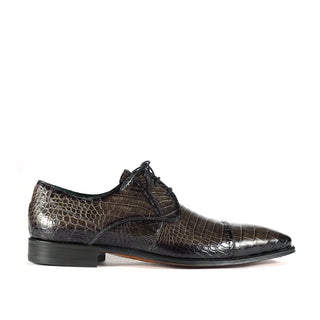 Mezlan 4818-J Men's Shoes Exotic Alligator Skin Cap-Toe Derby (MZ3368)-AmbrogioShoes