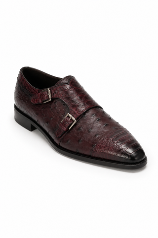 Mezlan 4957-SP Ostrich Double Monk-Strap Loafer-AmbrogioShoes