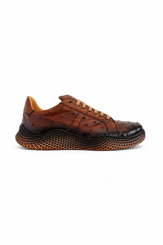 Mezlan 4970-S Exotic Ostrich-Skin Sneakers (MZ3672)-AmbrogioShoes