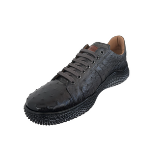 Mezlan 4970-S Men's Shoes Exotic Ostrich-Skin Sneakers (MZ3672)-AmbrogioShoes