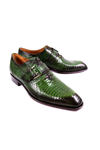 Mezlan 50173-L Exotic Lizard Skin Oxford (MZ3923)-AmbrogioShoes