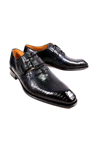 Mezlan 50173-L Lizard Skin Oxford (MZ3923)-AmbrogioShoes
