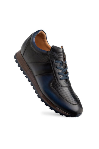 Mezlan 50188-L Greenwich Exotic Lizard Skin & Calf-Skin Leather Sneaker (MZ3929)-AmbrogioShoes