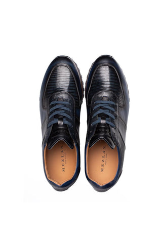 Mezlan 50188-L Greenwich Lizard Skin & Leather Sneaker (MZ3929)-AmbrogioShoes