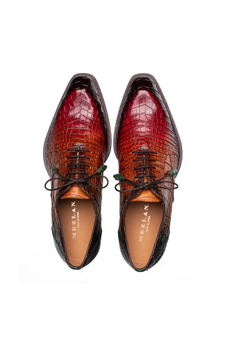 Mezlan 50194-J Marble Alligator Oxford-AmbrogioShoes