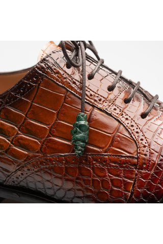 Mezlan 50194-J Marble Exotic Alligator Skin Oxford (MZ3921)-AmbrogioShoes