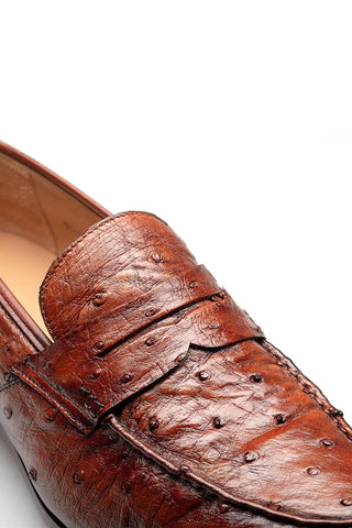 Mezlan 50281-S Ostrich Penny Loafer-AmbrogioShoes