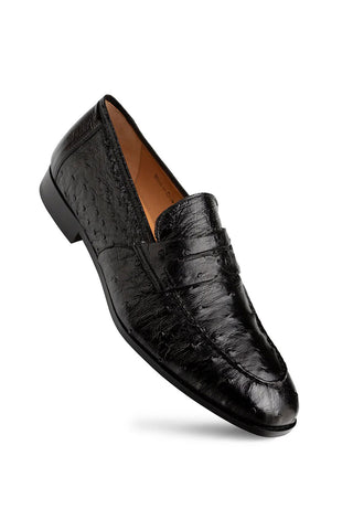 Mezlan 50281-S Ostrich Penny Loafer-AmbrogioShoes