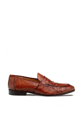 Mezlan 50281-S Ostrich Penny Loafer-AmbrogioShoes