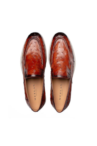 Mezlan 50305-S Ostrich Loafer-AmbrogioShoes
