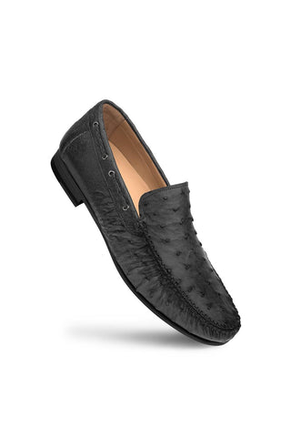Mezlan 7318-S-RX612 Ostrich Moccasin Loafer-AmbrogioShoes