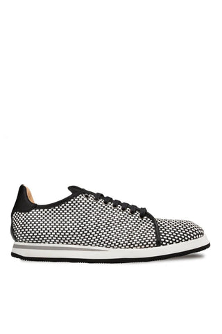 Mezlan A20301 Woven / Calf-Skin Leather Casual Derby Sneakers (MZ3523)-AmbrogioShoes