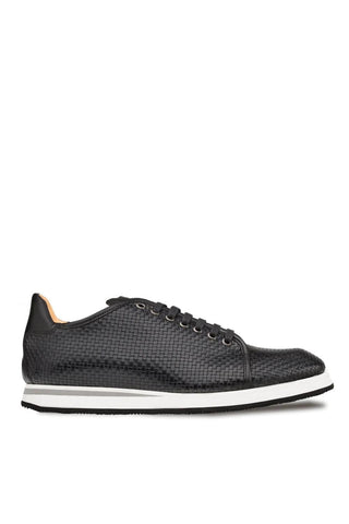 Mezlan A20301 Woven / Calf-Skin Leather Casual Derby Sneakers (MZ3523)-AmbrogioShoes