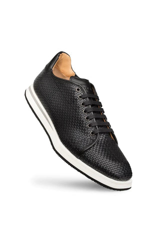 Mezlan A20301 Woven / Calf-Skin Leather Casual Derby Sneakers (MZ3523)-AmbrogioShoes