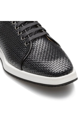 Mezlan A20301 Woven / Calf-Skin Leather Casual Derby Sneakers (MZ3523)-AmbrogioShoes