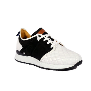 Mezlan A20742 Men's Shoes Suede / Quilted Leather Casual Sneakers (MZ3639)-AmbrogioShoes