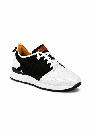 Mezlan A20742 Suede / Quilted Leather Casual Sneakers (MZ3639)-AmbrogioShoes