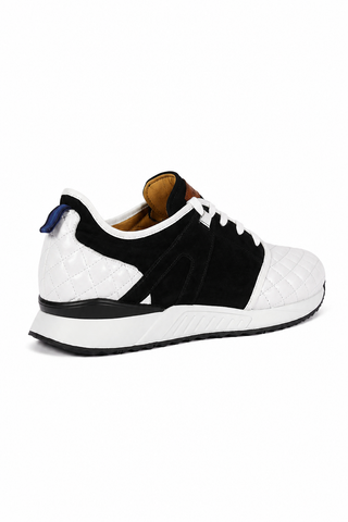 Mezlan A20742 Suede / Quilted Leather Casual Sneakers (MZ3639)-AmbrogioShoes