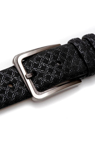 Mezlan AO10359 Men's Textured Suede Belts (MZB1027)-AmbrogioShoes