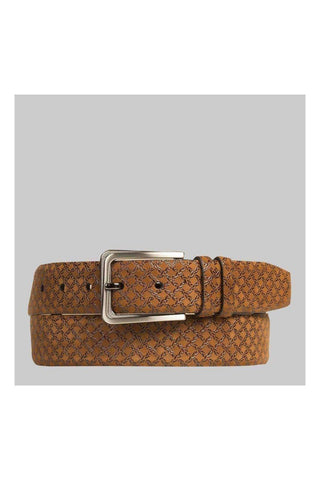 Mezlan AO10359 Men's Textured Suede Belts (MZB1027)-AmbrogioShoes