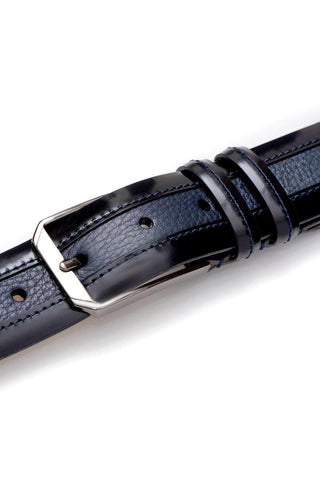 Mezlan AO11113 Men's Calf-Skin Leather & Deer-Skin Leather Belt (MZB1156)-AmbrogioShoes