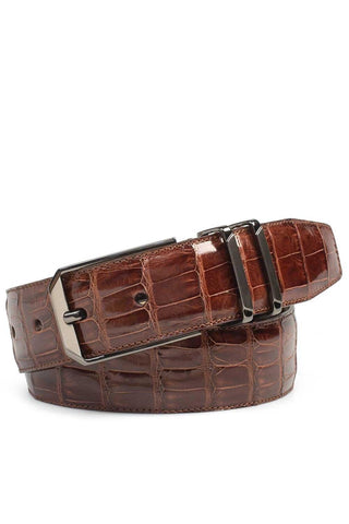 Mezlan AO11115 Men's Crocodile Belt (MZB1153)-AmbrogioShoes