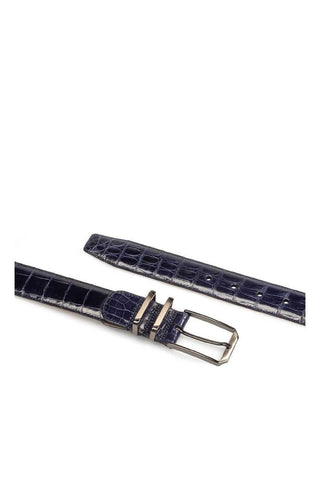 Mezlan AO11115 Men's Crocodile Skin Belt (MZB1153)-AmbrogioShoes