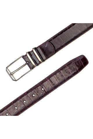 Mezlan AO11115 Men's Crocodile Skin Belt (MZB1153)-AmbrogioShoes