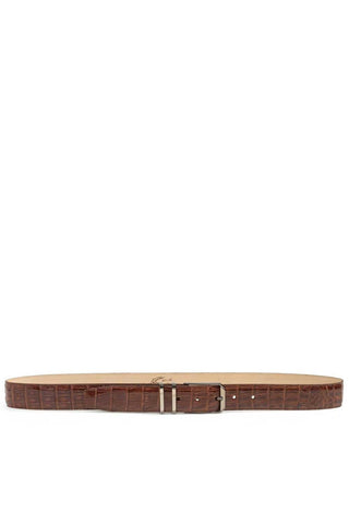 Mezlan AO11115 Men's Crocodile Skin Belt (MZB1153)-AmbrogioShoes