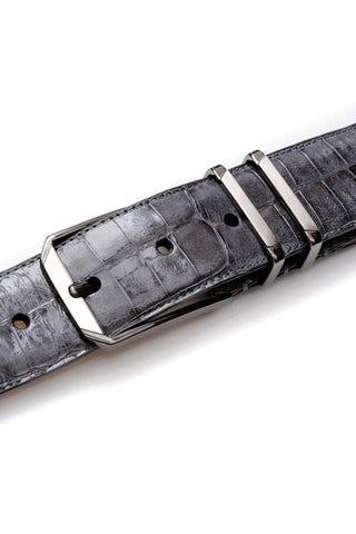 Mezlan AO11115 Men's Crocodile Skin Belt (MZB1153)-AmbrogioShoes