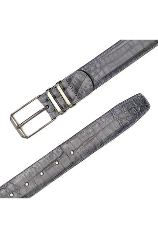 Mezlan AO11115 Men's Crocodile Skin Belt (MZB1153)-AmbrogioShoes