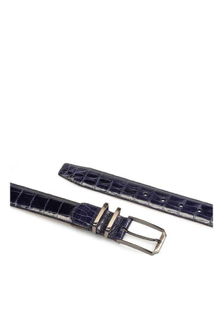 Mezlan AO11115 Men's Exotic Crocodile Skin Belt (MZB1153)-AmbrogioShoes