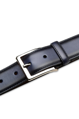 Mezlan AO11522 Classic Patina Calf-Skin Leather Men's Belt (MZB1235)-AmbrogioShoes