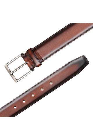 Mezlan AO11522 Classic Patina Leather Men's Belt (MZB1235)-AmbrogioShoes