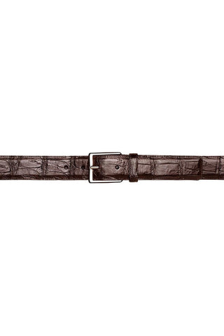 Mezlan AO11523 Men's Crocodile Skin Belt (MZB1240)-AmbrogioShoes