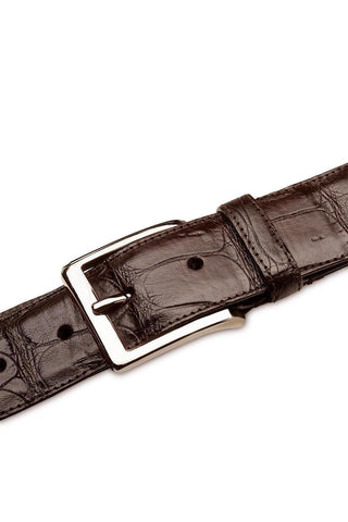 Mezlan AO11523 Men's Crocodile Skin Belt (MZB1240)-AmbrogioShoes