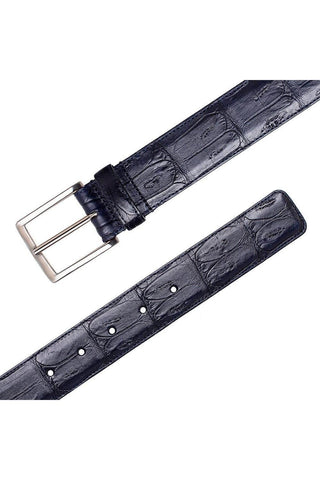 Mezlan AO11523 Men's Crocodile Skin Belt (MZB1240)-AmbrogioShoes