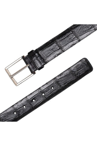 Mezlan AO11523 Men's Exotic Crocodile Skin Belt (MZB1240)-AmbrogioShoes