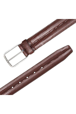 Mezlan AO11530 Men's Lizard Skin Belt (MZB1243)-AmbrogioShoes