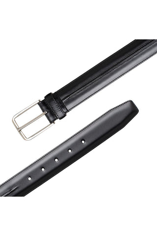 Mezlan AO11532 Men's Center Piped Calf-Skin Leather Belts (MZB1249)-AmbrogioShoes