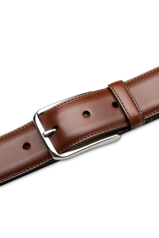 Mezlan AO11532 Men's Center Piped Leather Belts (MZB1249)-AmbrogioShoes