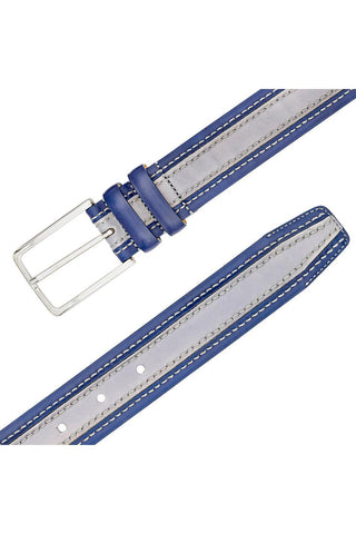 Mezlan AO11670 Men's Two Tone Calf-Skin Leather Belts (MZB1245)-AmbrogioShoes