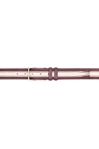 Mezlan AO11670 Men's Two Tone Calf-Skin Leather Belts (MZB1245)-AmbrogioShoes