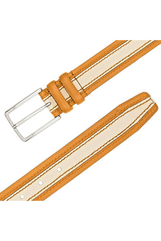 Mezlan AO11670 Men's Two Tone Calf-Skin Leather Belts (MZB1245)-AmbrogioShoes