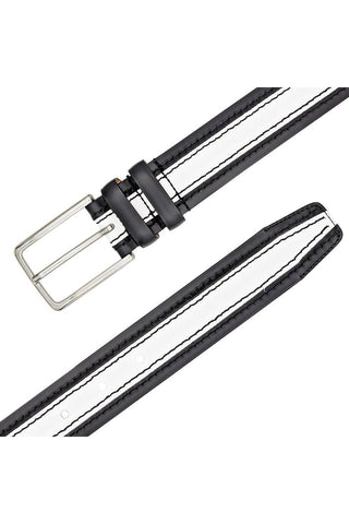 Mezlan AO11670 Men's Two Tone Leather Belts (MZB1245)-AmbrogioShoes