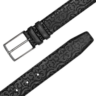Mezlan AO11677 Men's Laser Print Calf-Skin Leather Belts (MZB1247)-AmbrogioShoes