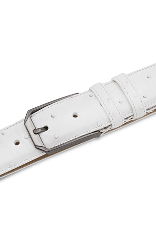Mezlan AO11678 Men's Exotic Ostrich Skin Belts (MZB1246)-AmbrogioShoes