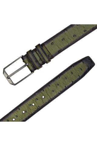Mezlan AO11678 Men's Ostrich Skin Belts (MZB1246)-AmbrogioShoes